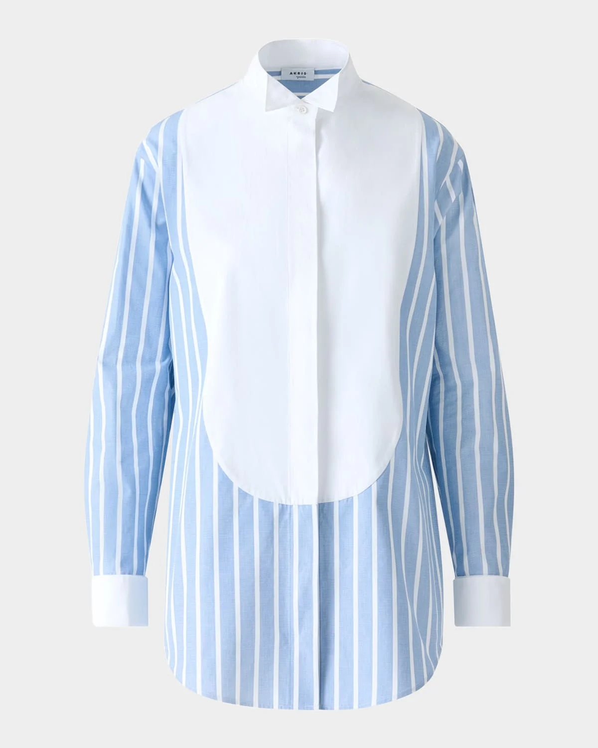 Plastron Striped Cotton Fil-A-Fil Shirt - 1