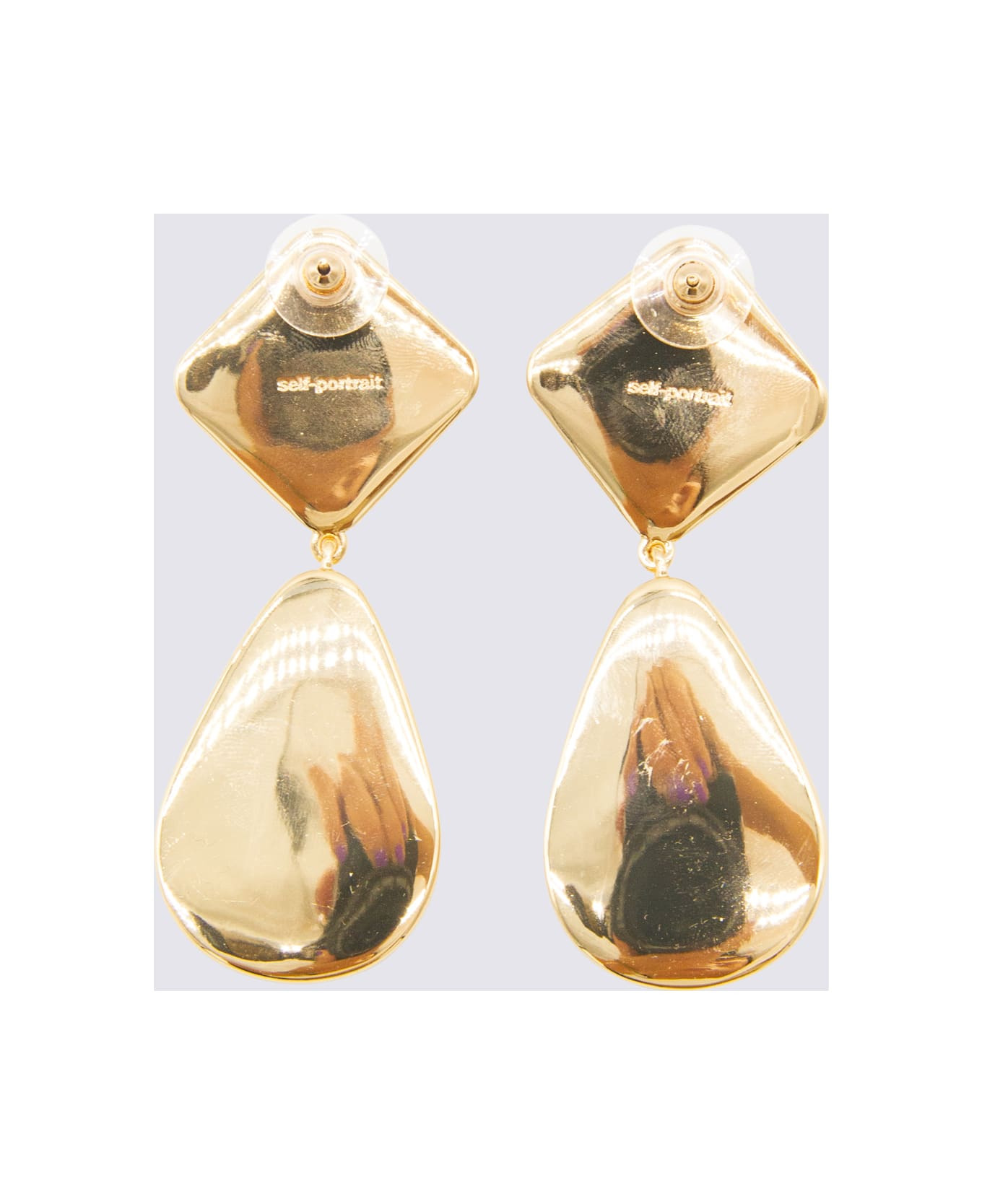 Gold Metal Earrings - 3