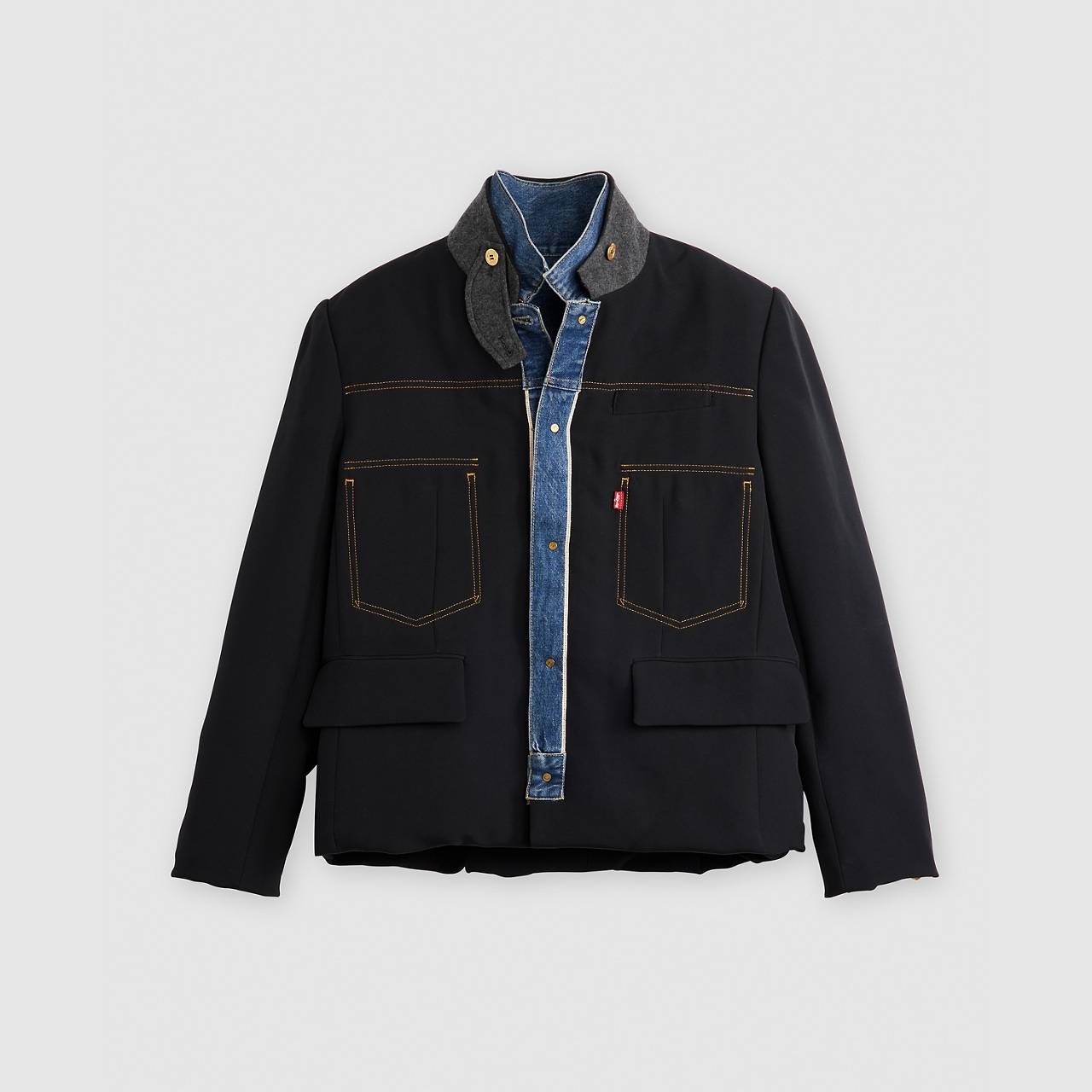 LEVI’S® X SACAI MEN’S DENIM X METELASSE TWILL REVERSIBLE BLOUSON - 8