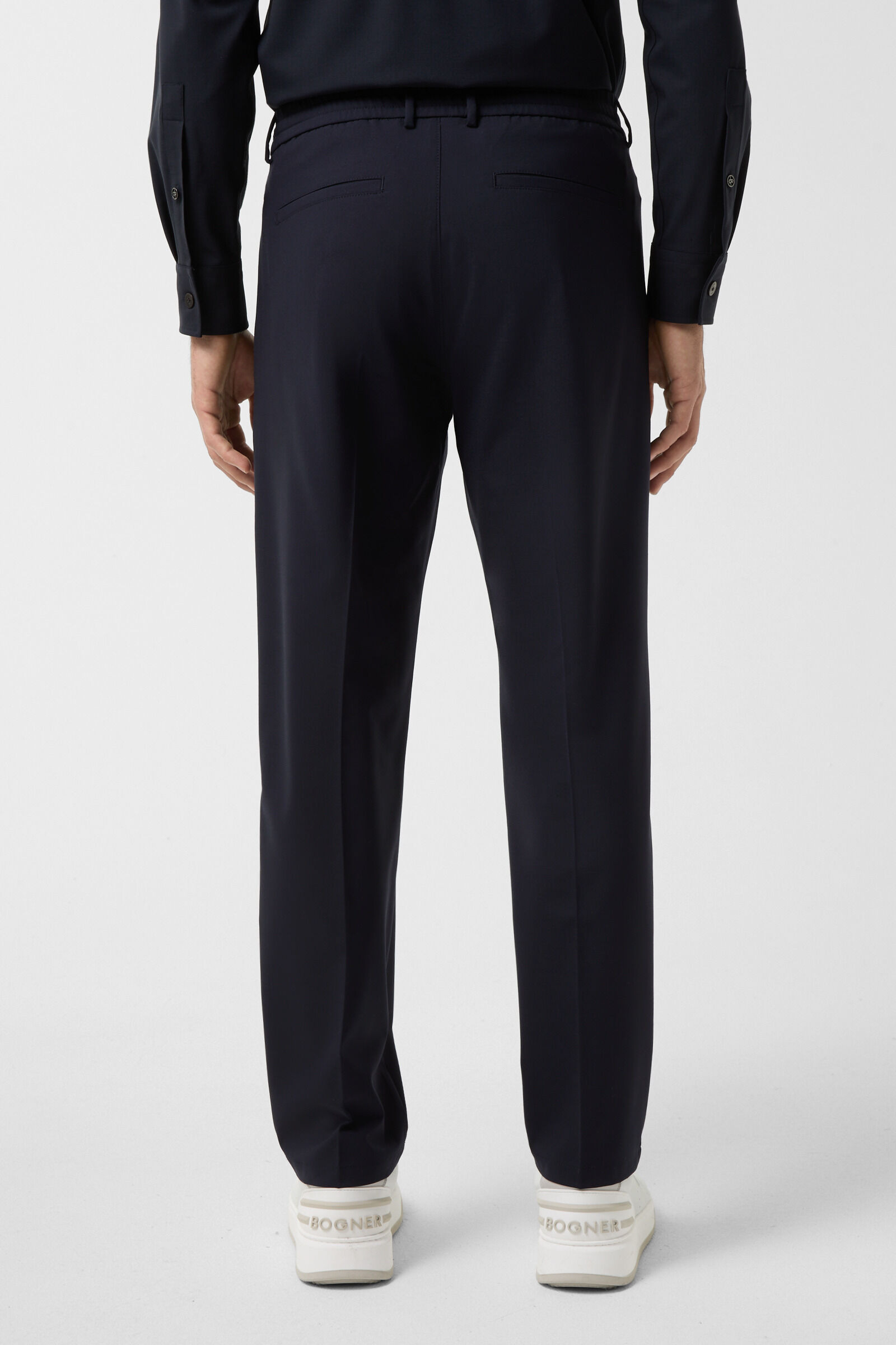 Pleated trousers Marcus in Navy blue - 3