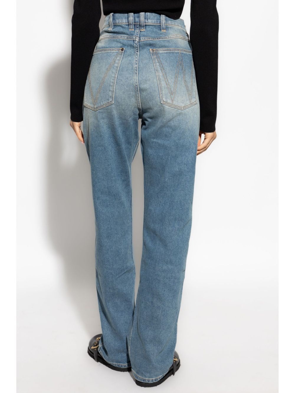 cotton straight jeans - 4