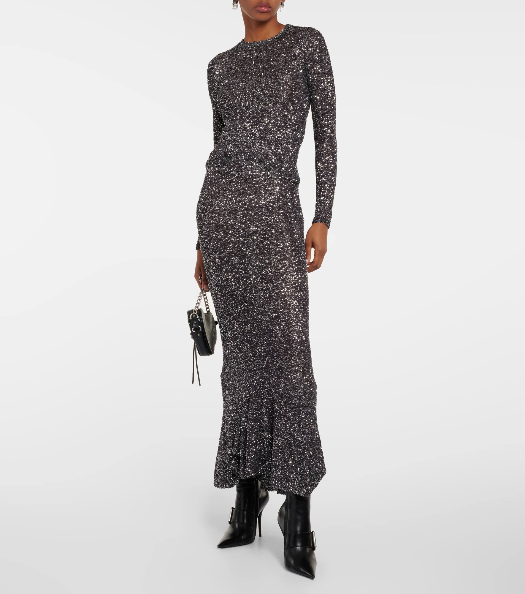 Sequined metallic knit sweater - 2