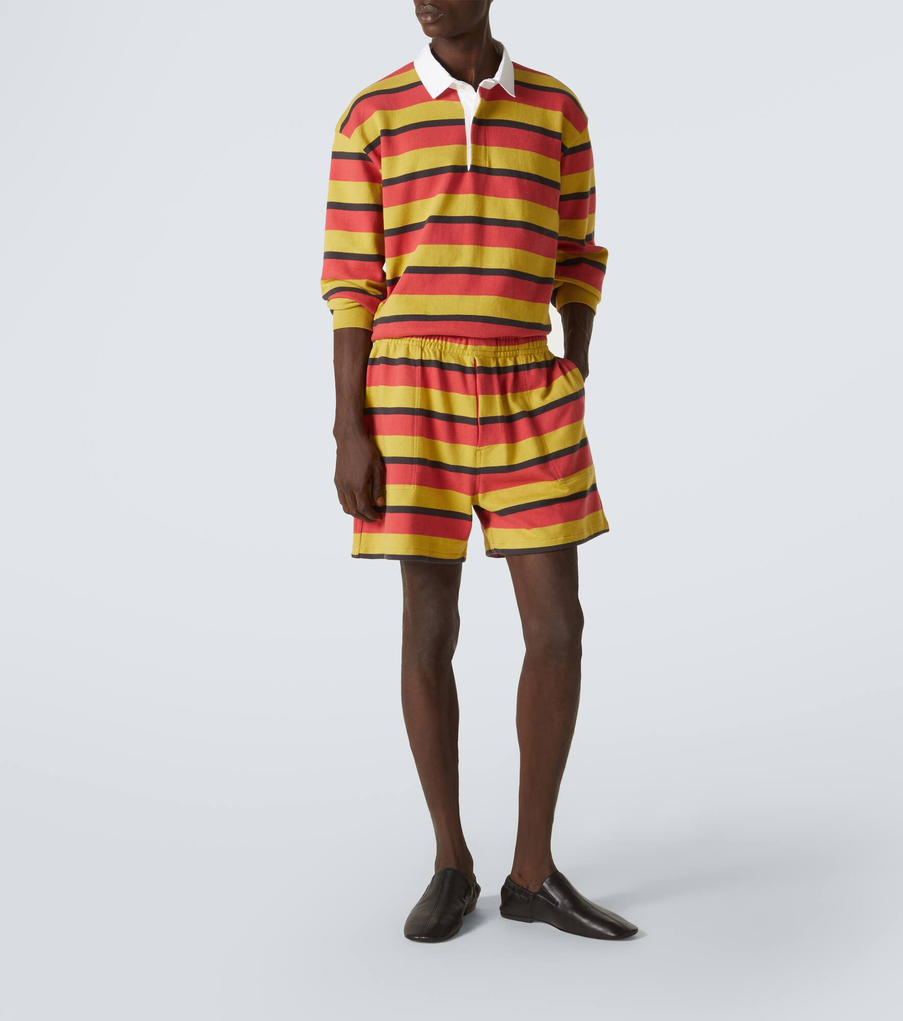 Rec striped cotton jersey shorts - 2