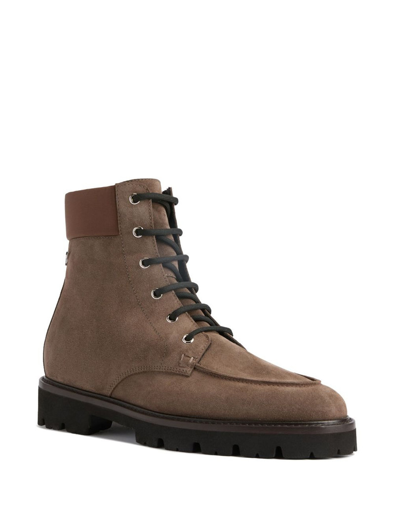 Giuseppe Zanotti ZHENO lace-up suede boots outlook
