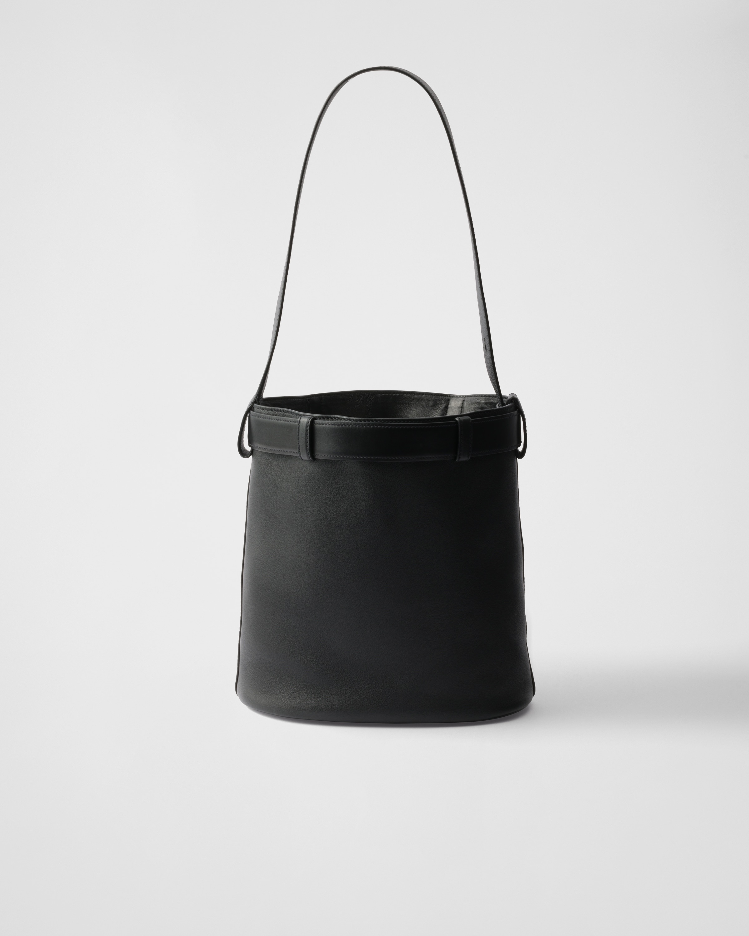 Prada Buckle leather bucket bag with belt - 3