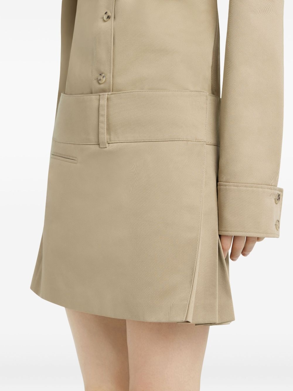 belted pleated mini skirt - 5