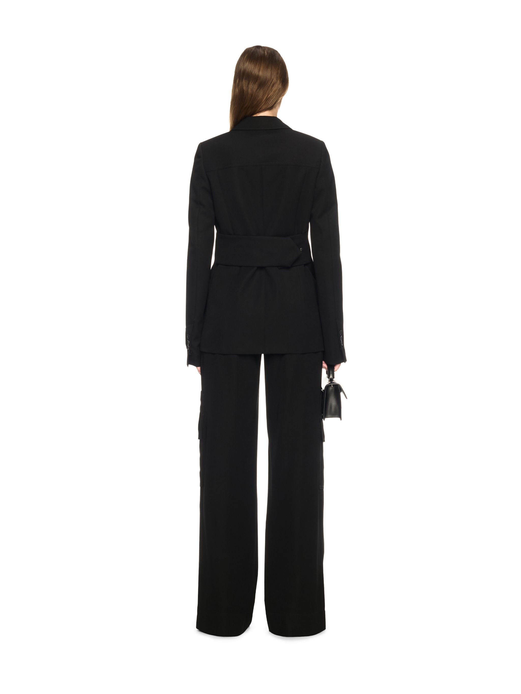 Black Toybox Wool Cargo Pants - 4