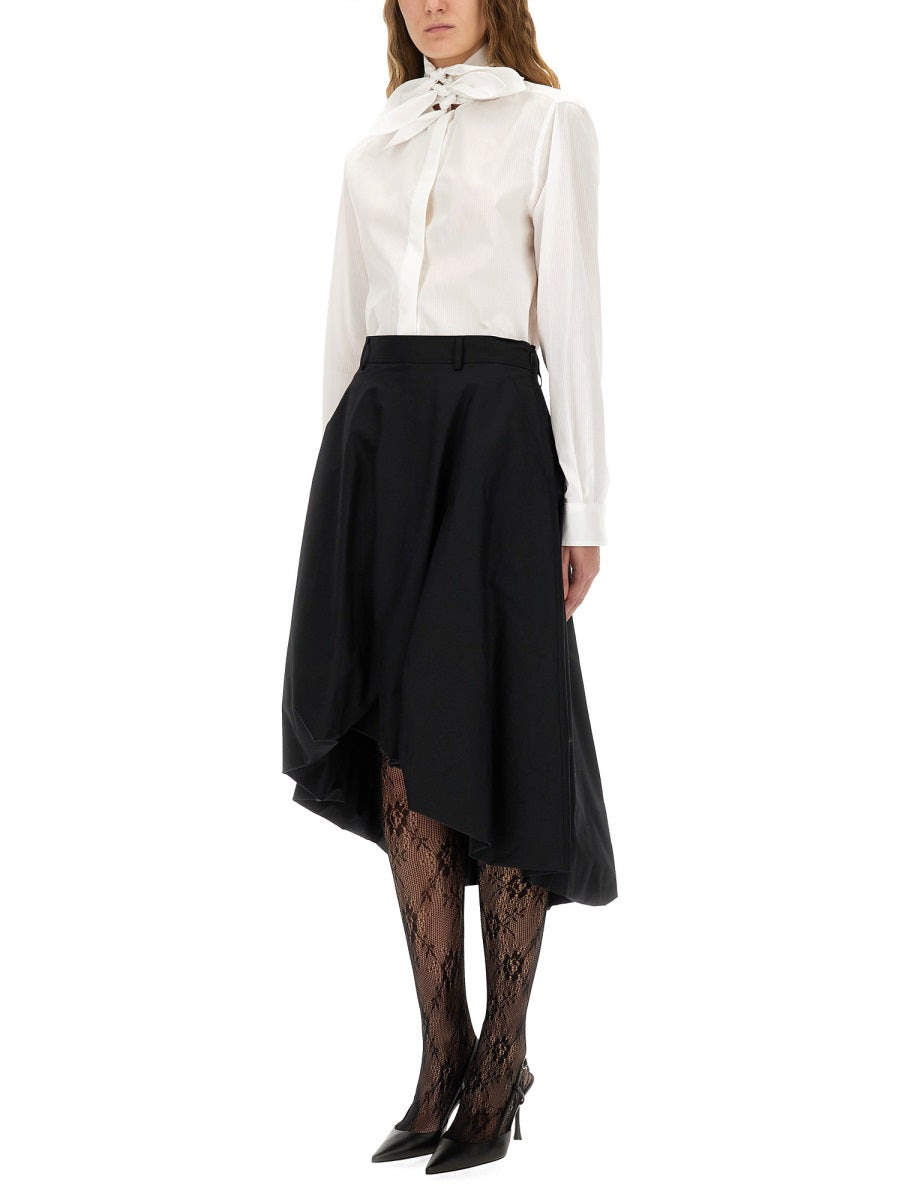 Moschino Women Cotton Poplin Jacquard Shirt - 2
