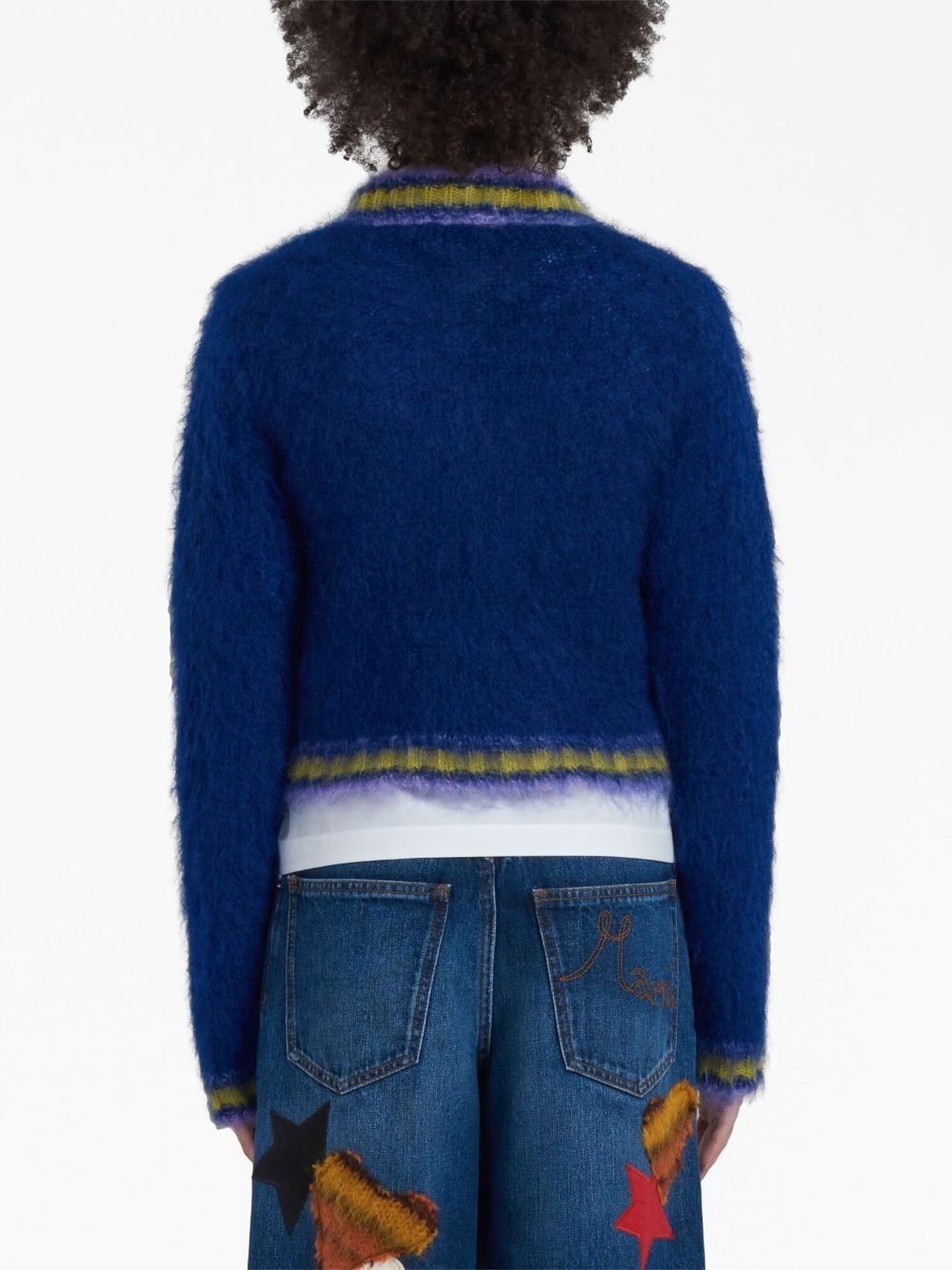 V-neck mohair-blend jumper - 4