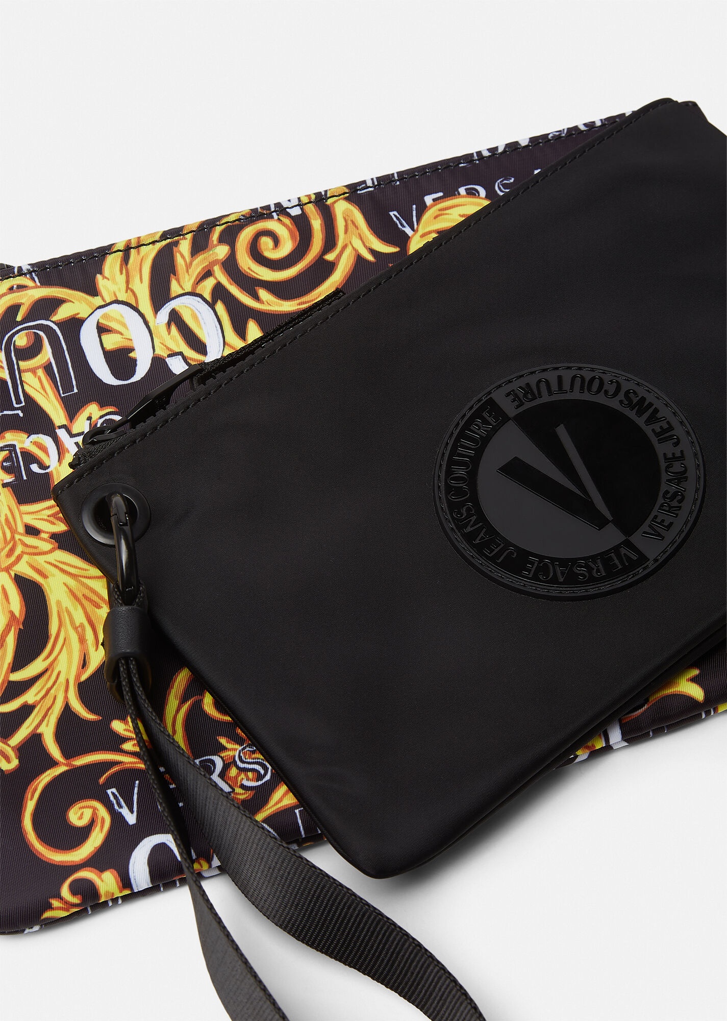Double Logo Couture V-Emblem Pouch - 4