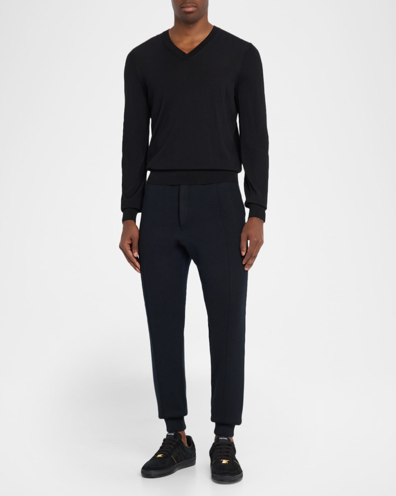 TOM FORD Men & apos;s Double-Faced Pintuck Jogger Pants outlook