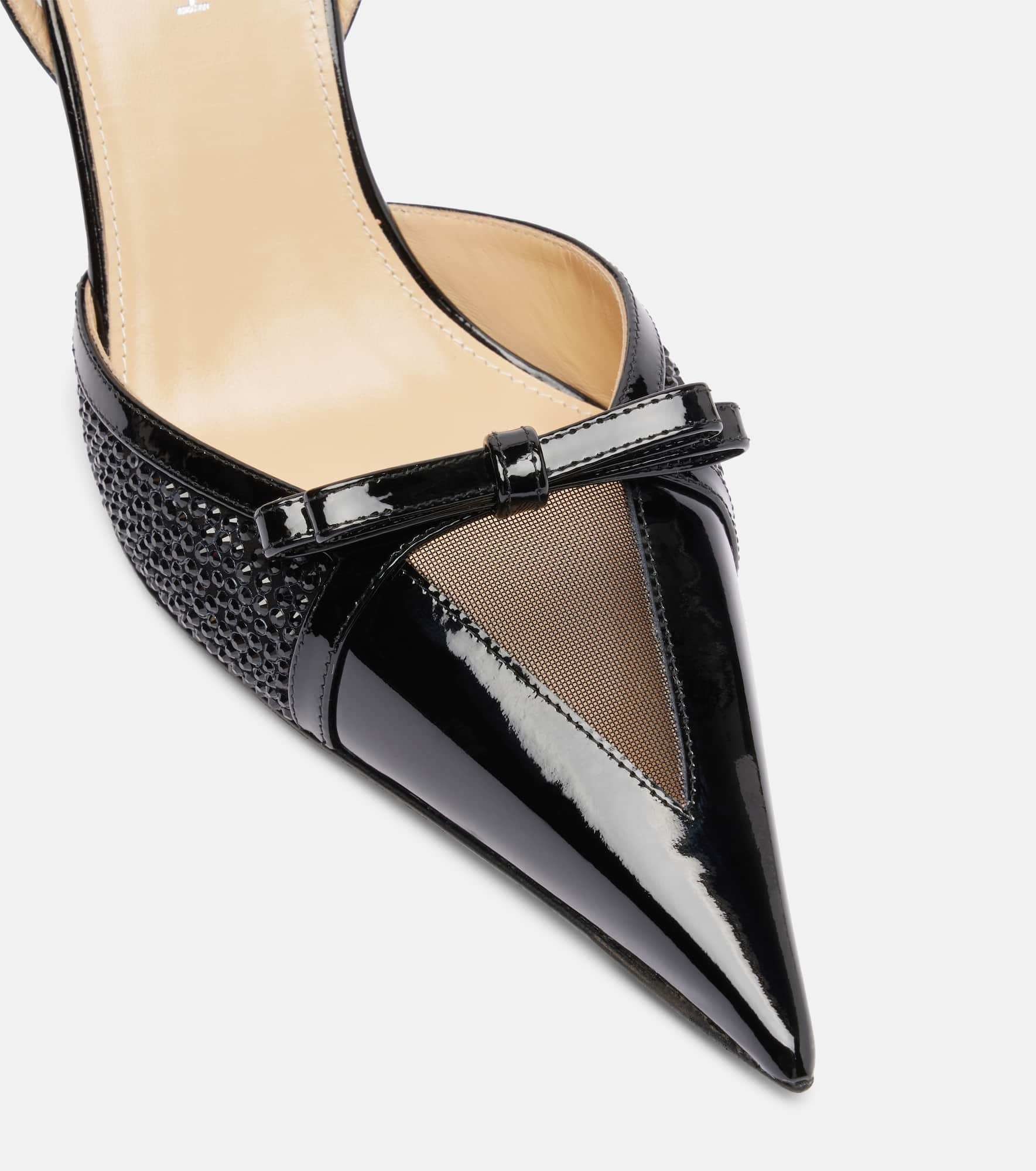 Triangle 85 leather slingback pumps - 5