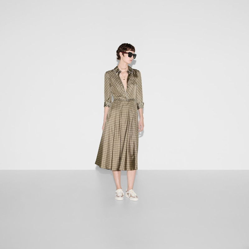 GUCCI GG silk twill dress outlook