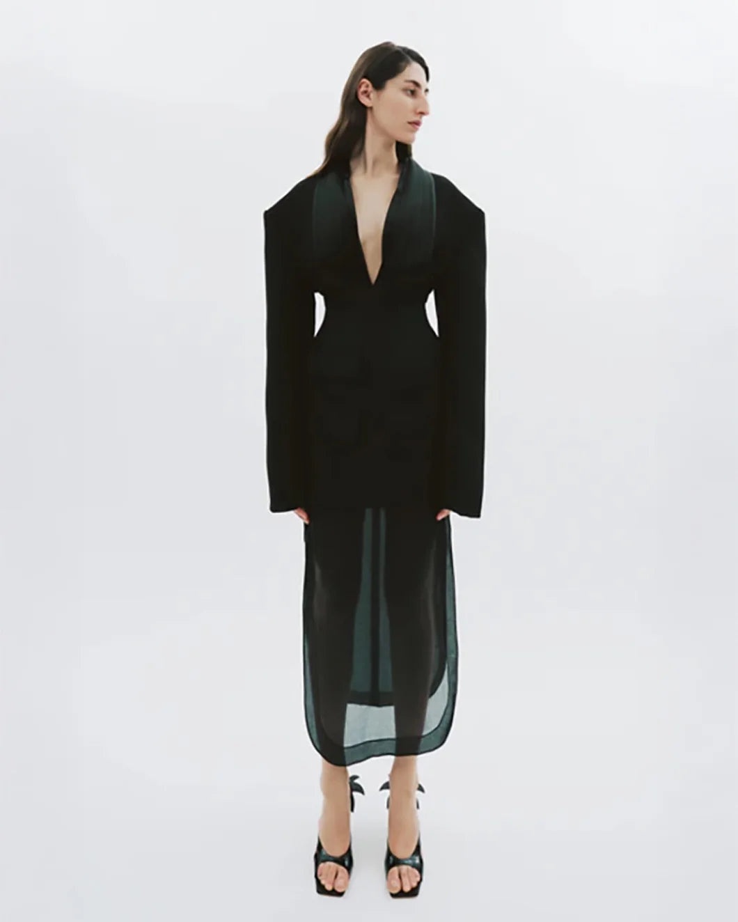 BASQUE SKIRT WITH ORGANZA LAYER - 3