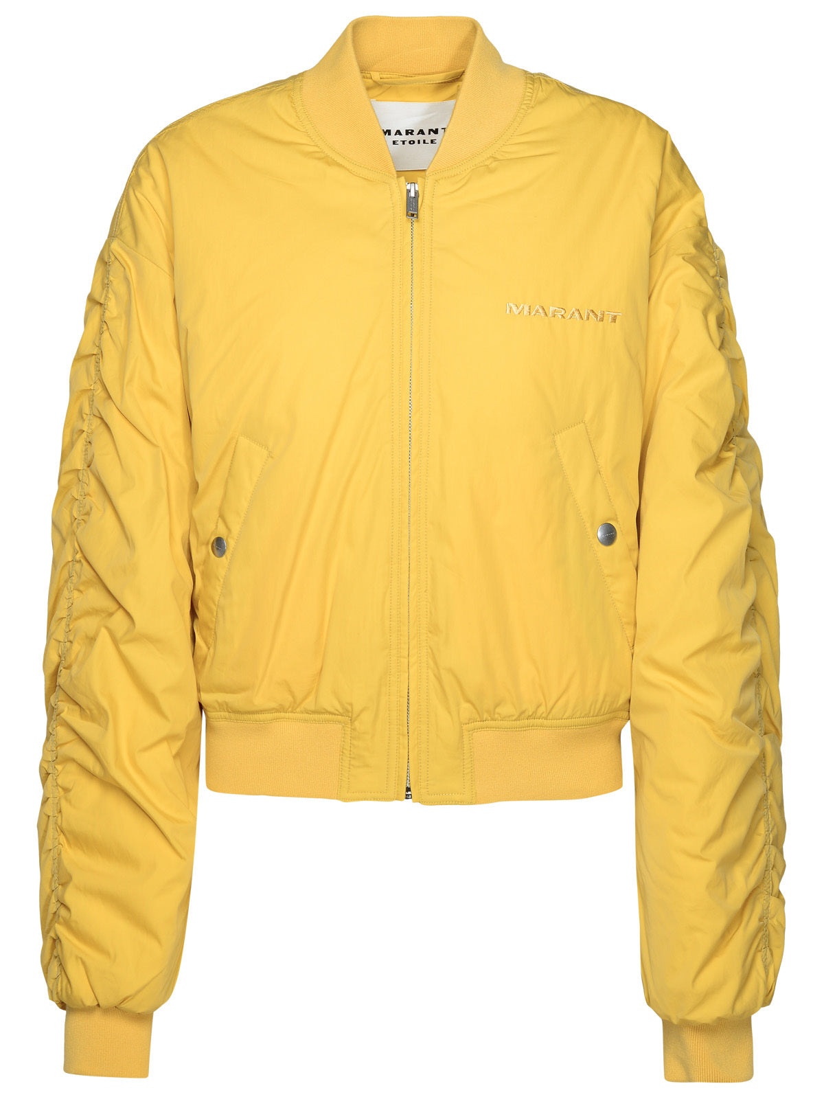 Isabel Marant Etoile Woman 'Bessime' Yellow Cotton Blend Bomber Jacket - 1