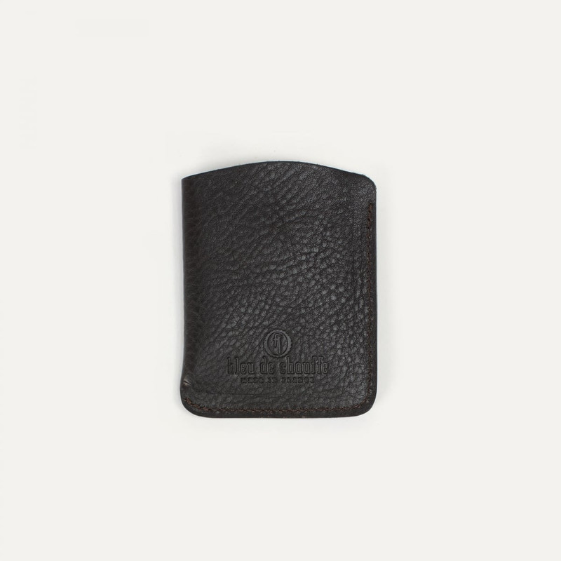 INTRO BUSINESS CARD HOLDER  -  DARK BROWN 1