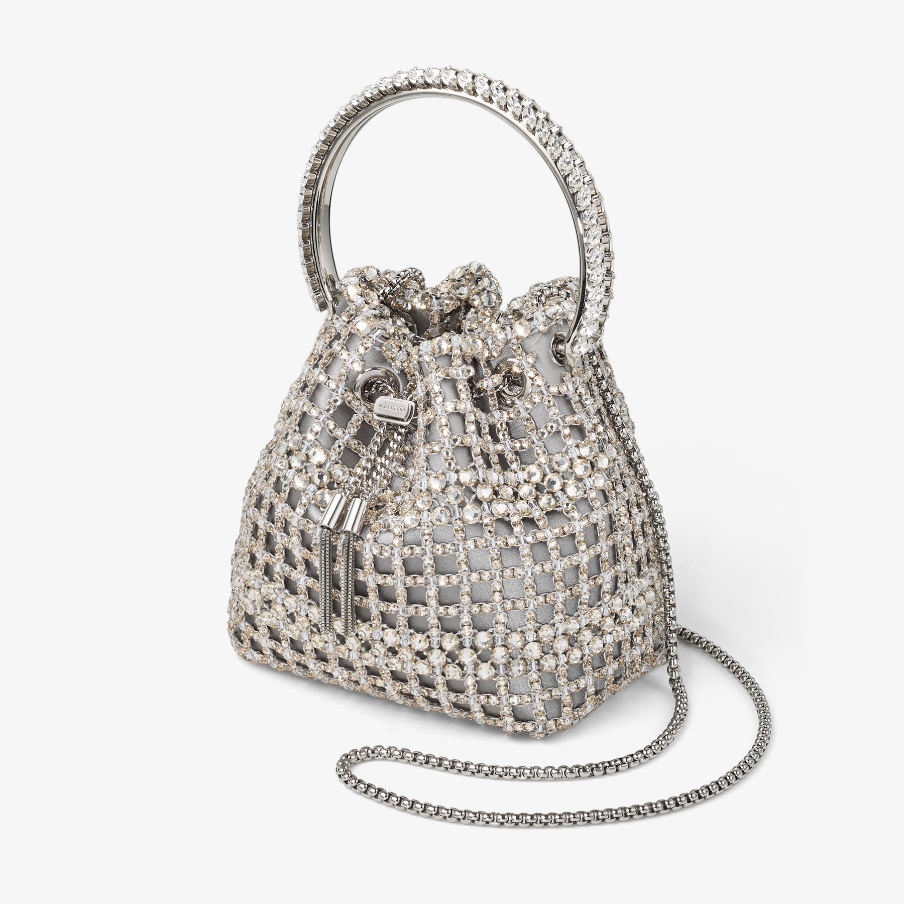 Atelier Bon Bon
Silver Satin Crystal Bag - 2