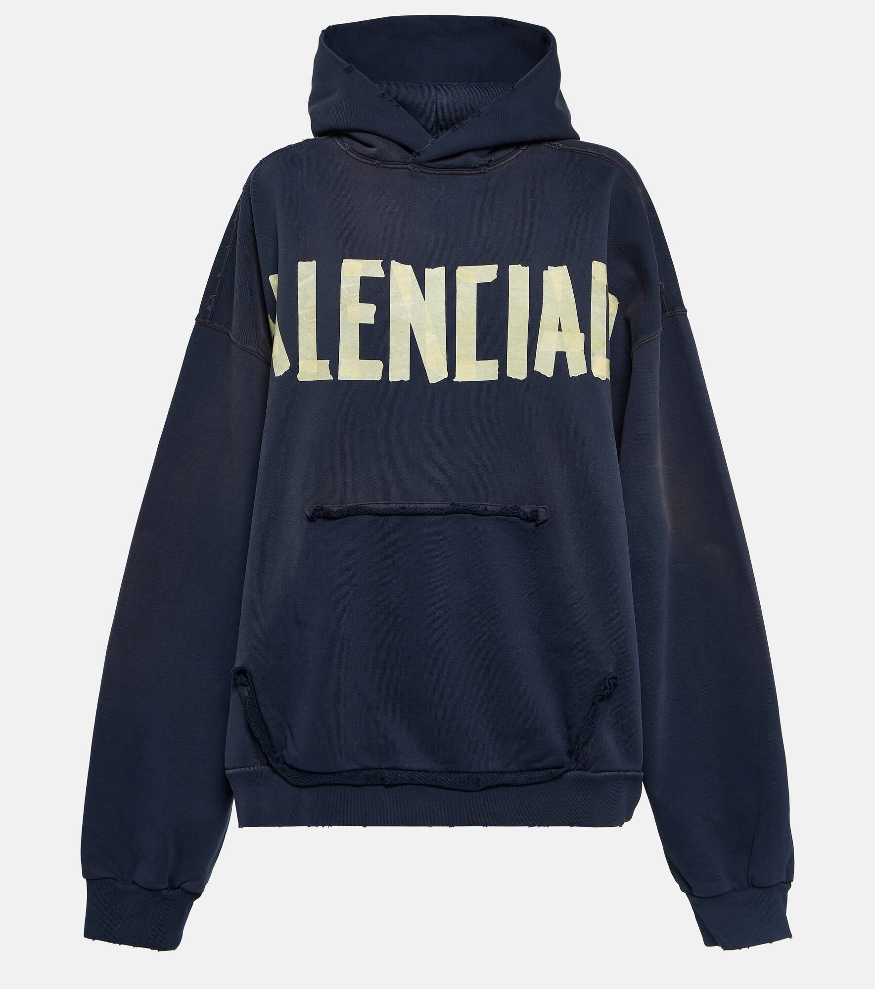 Logo cotton hoodie - 1