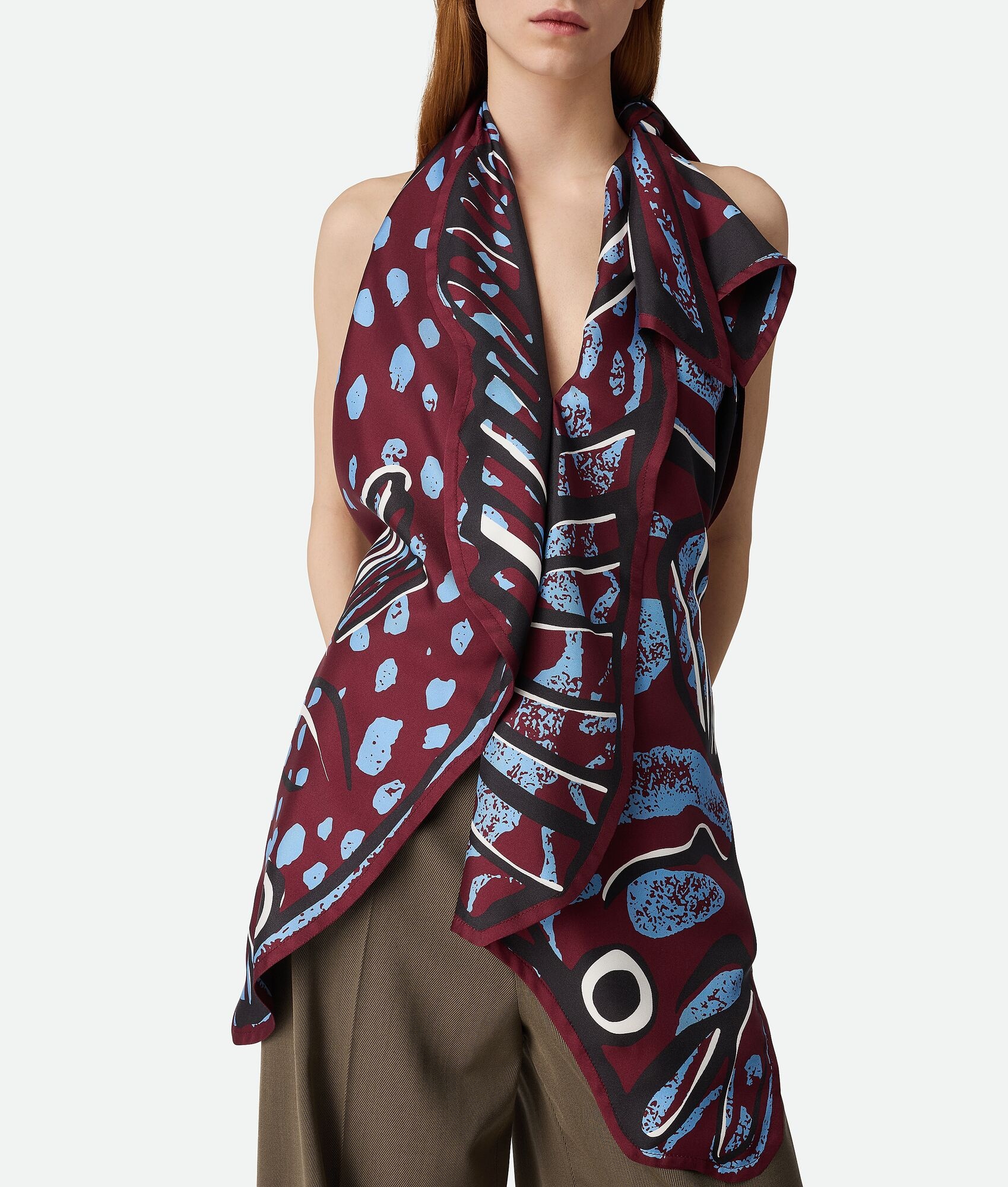 Silk Twill Printed Top - 4