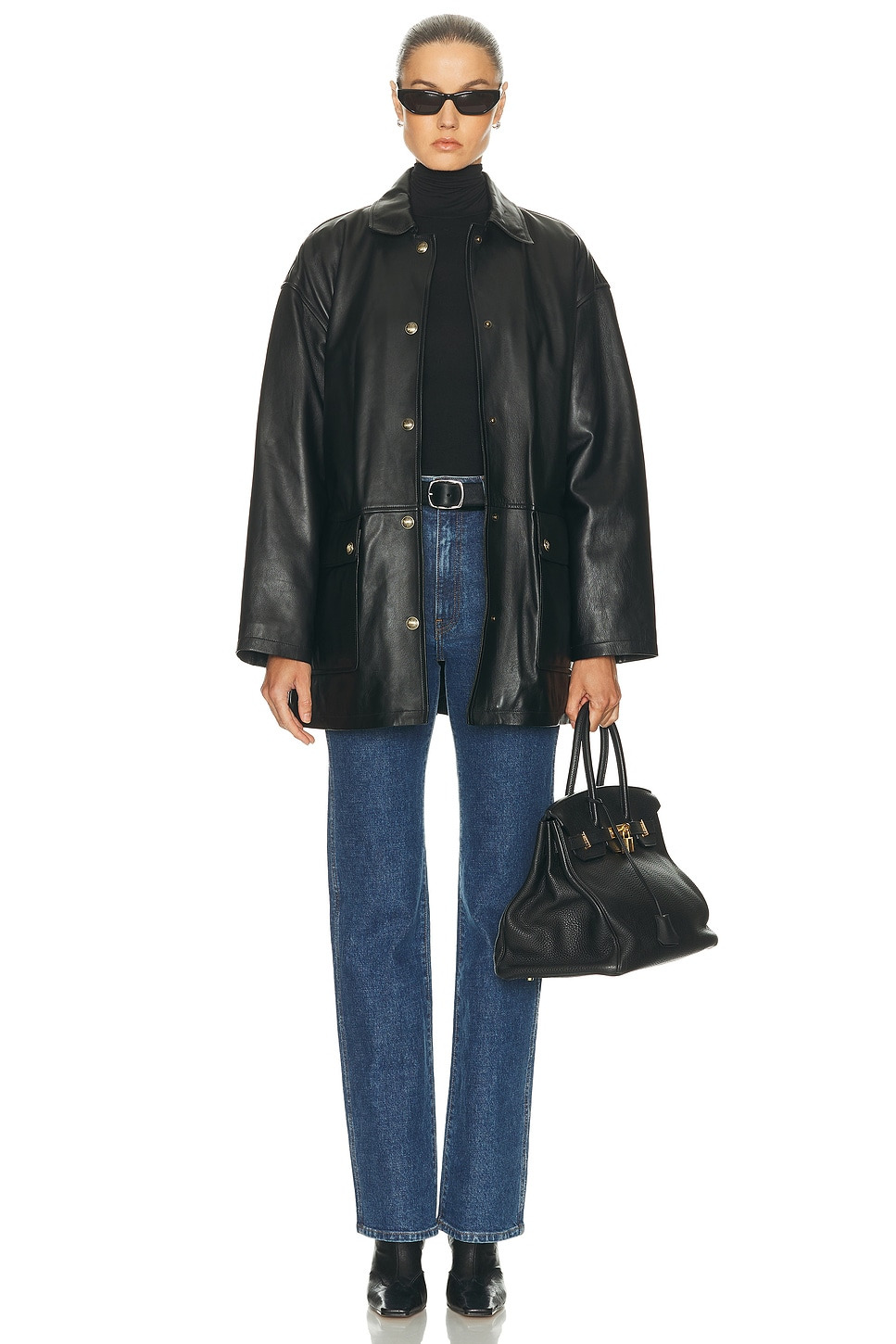 Cordel Leather Coat - 5
