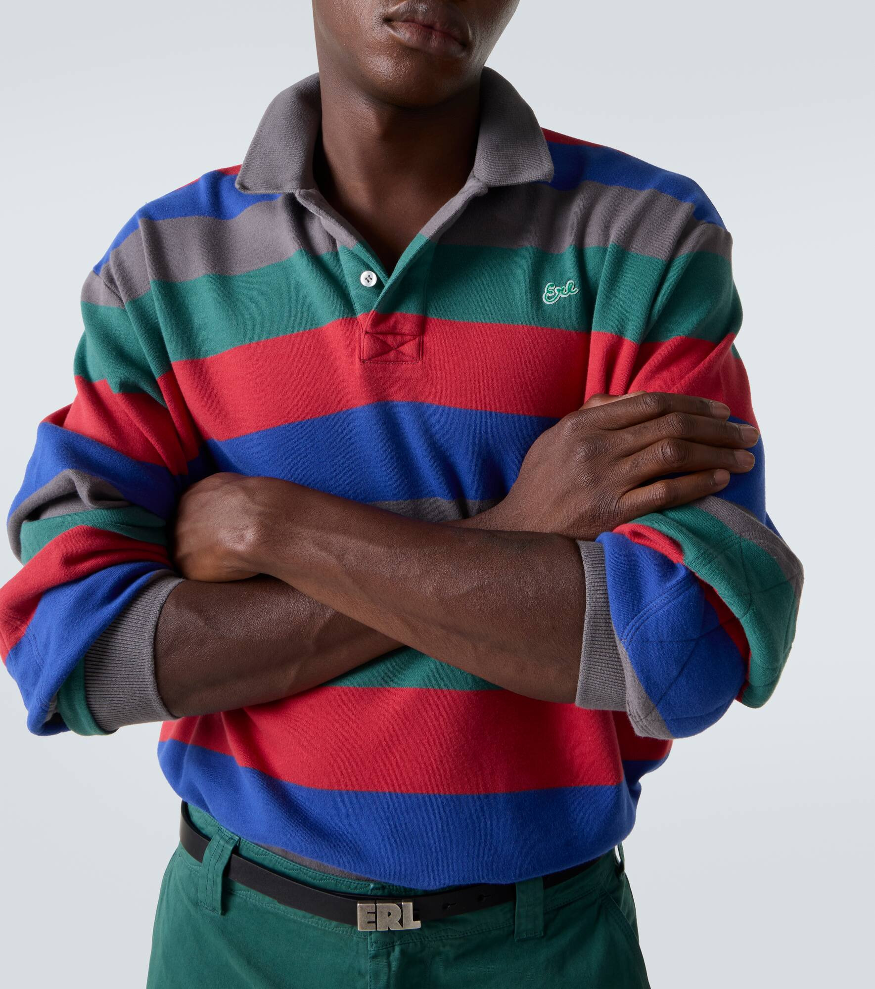 Striped cotton polo shirt - 5
