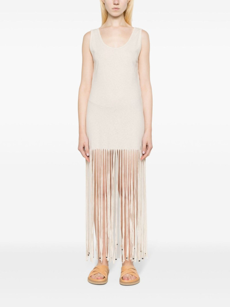 fringed open-back dress 3