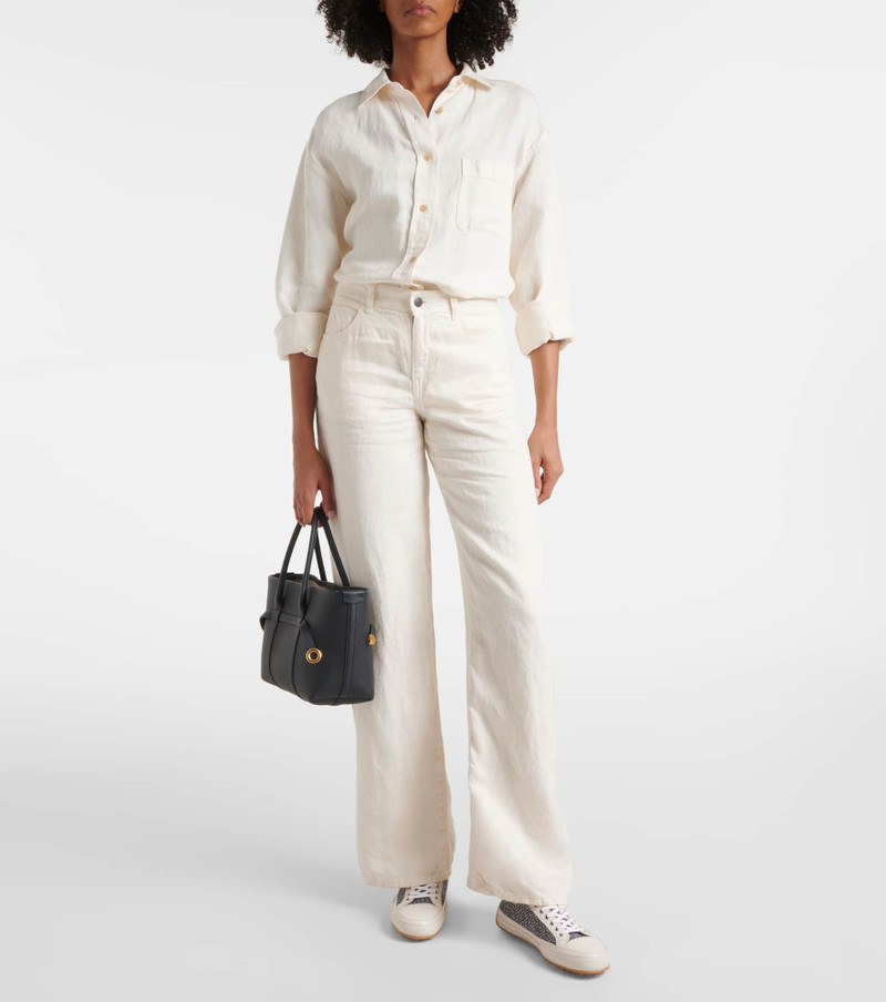 Tod's Tweed and leather sneakers outlook