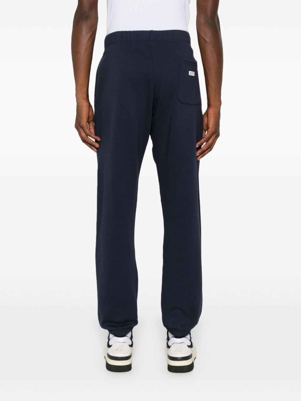 logo-patch cotton track pants - 4