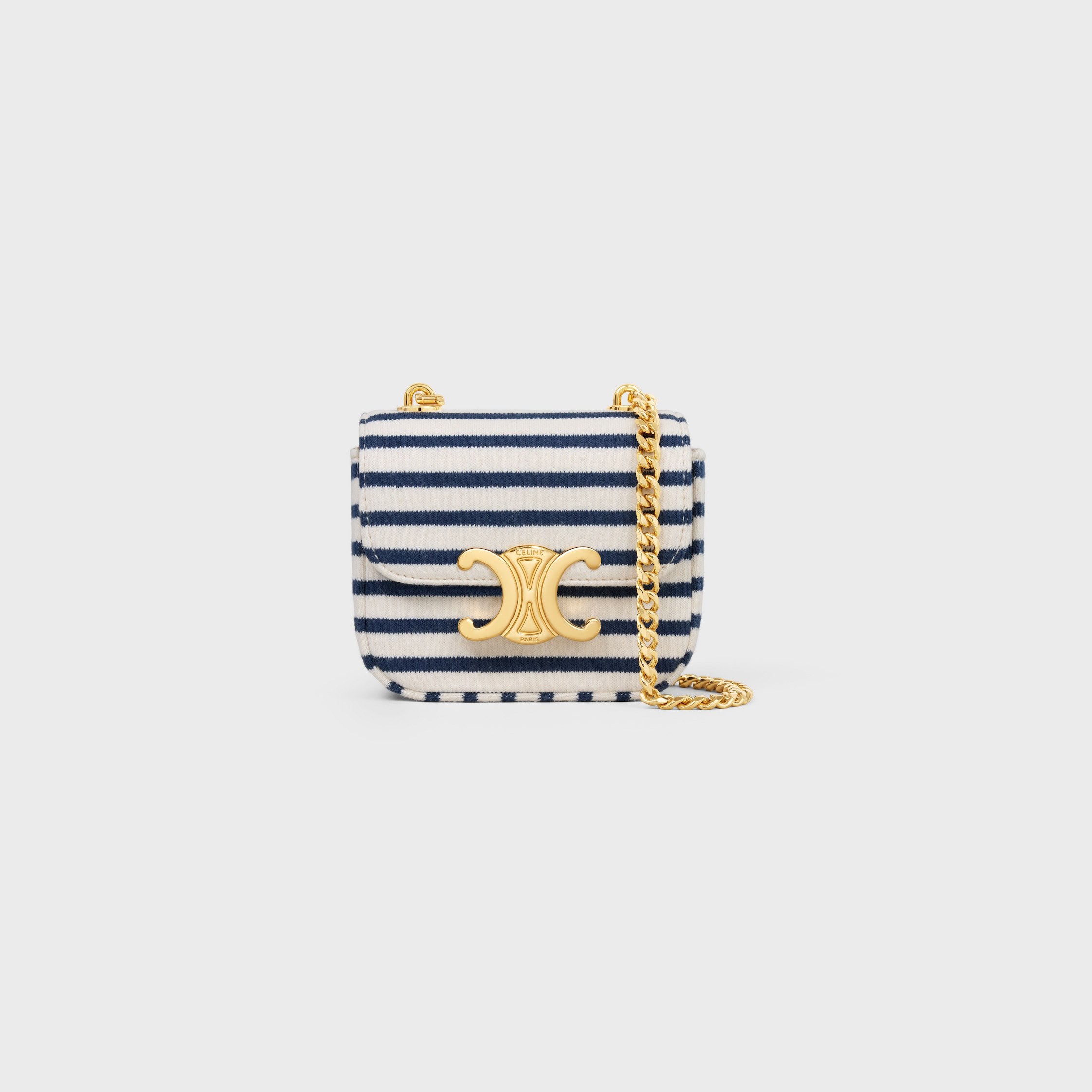 MINI CHAIN CLAUDE IN Striped Textile - 1