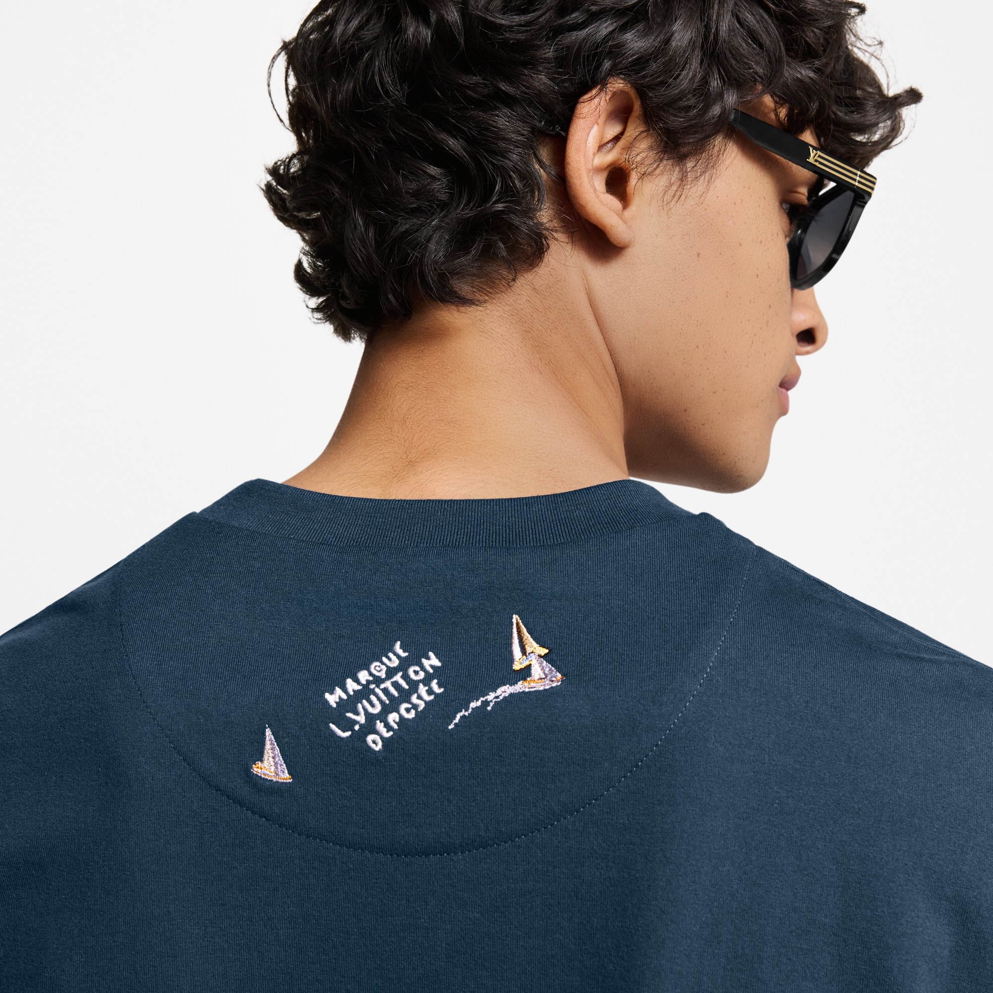 Embroidered Cotton T-Shirt - 5