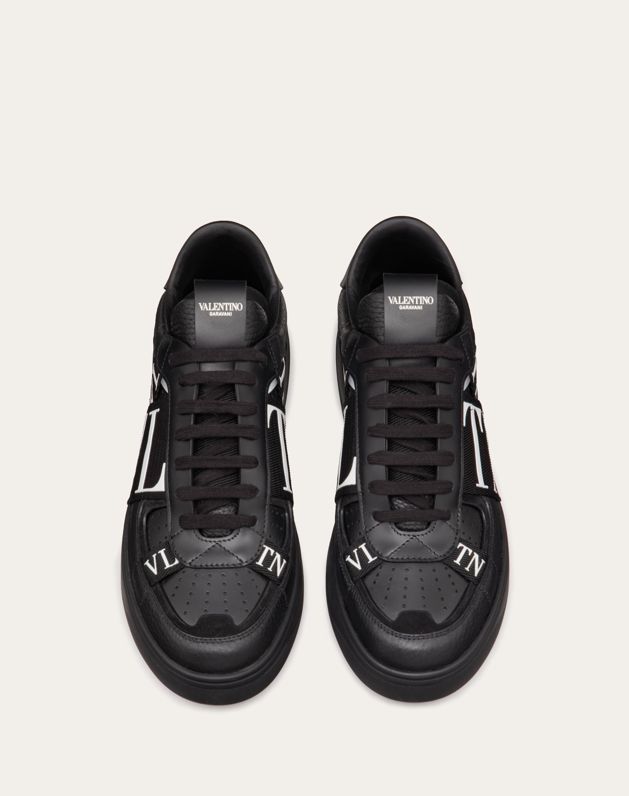LOW-TOP CALFSKIN VL7N SNEAKER WITH BANDS - 4