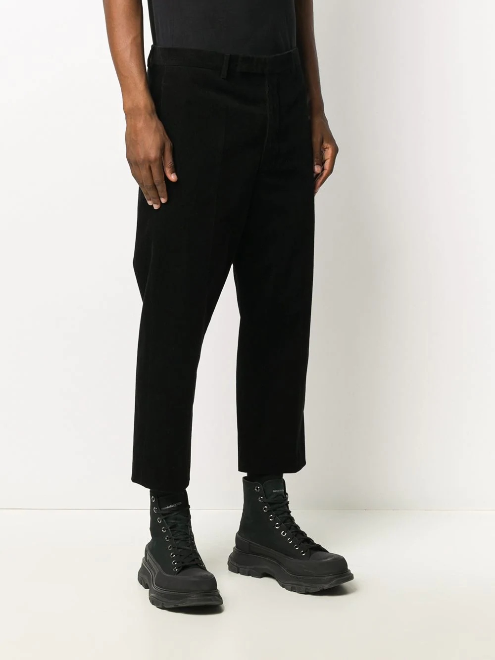 corduroy straight-leg trousers - 3