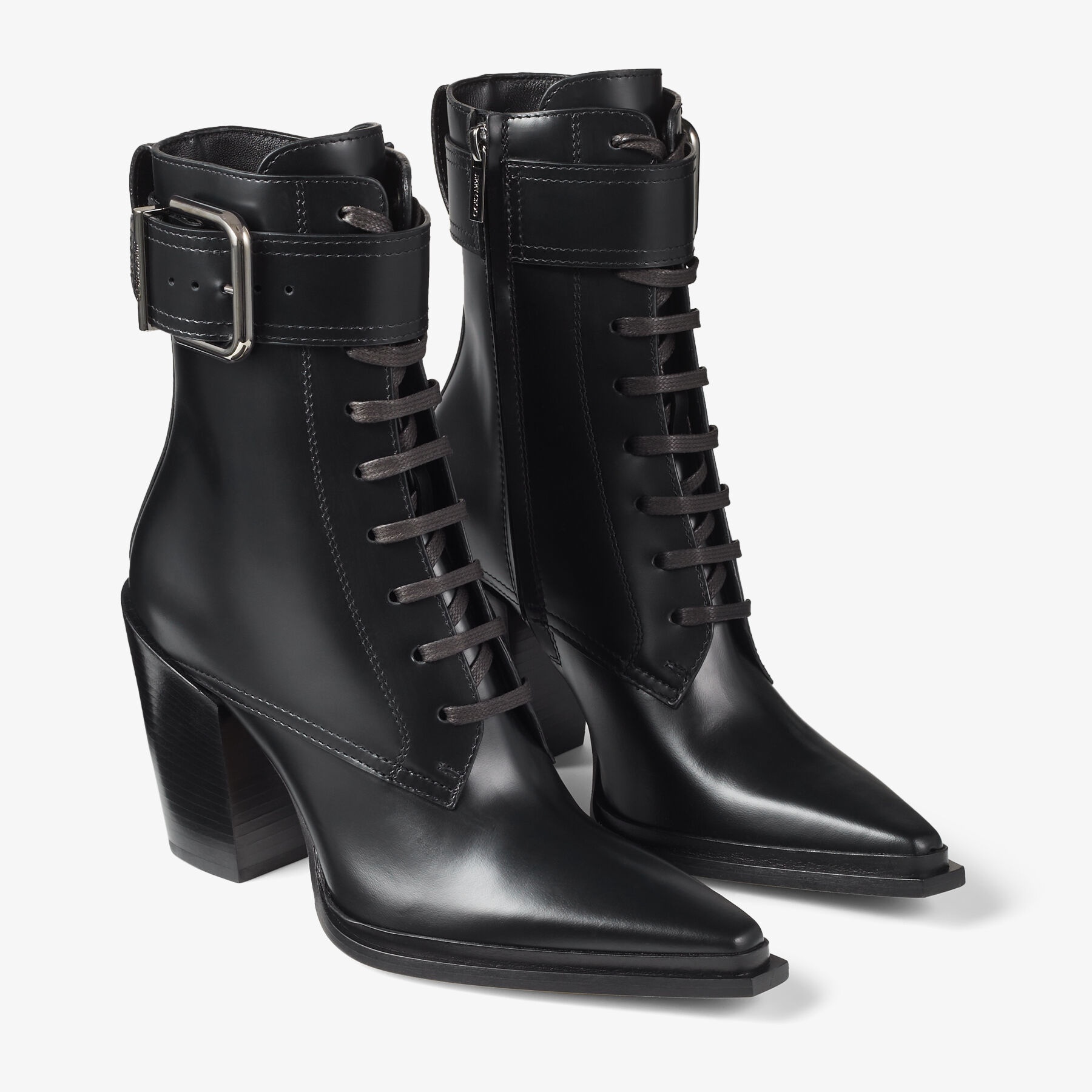 Myos 80
Black Brushed Calf Leather Ankle Boots - 3