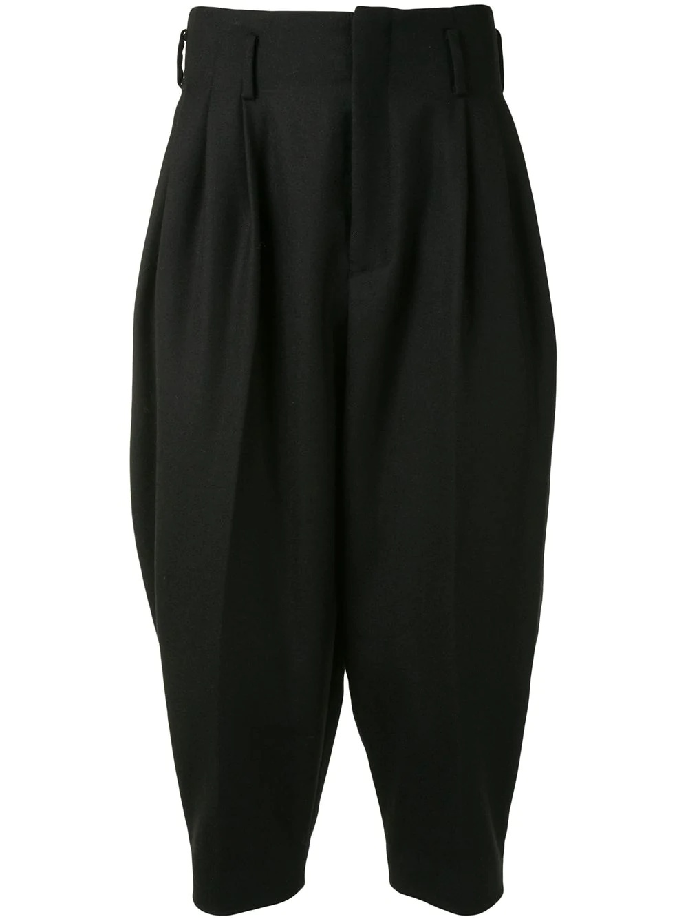 pleated waist trousers - 1