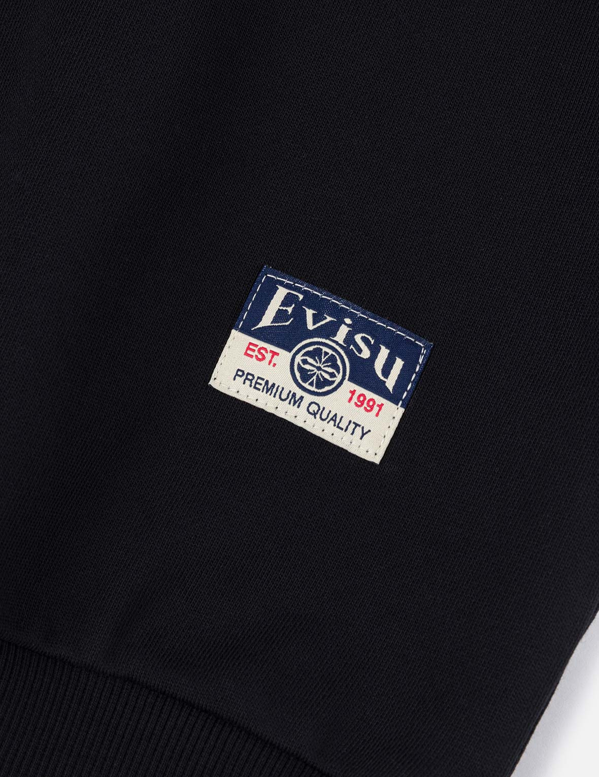 Graffiti Seagull Print and Sashiko Relax Fit Sweatshirt - 9