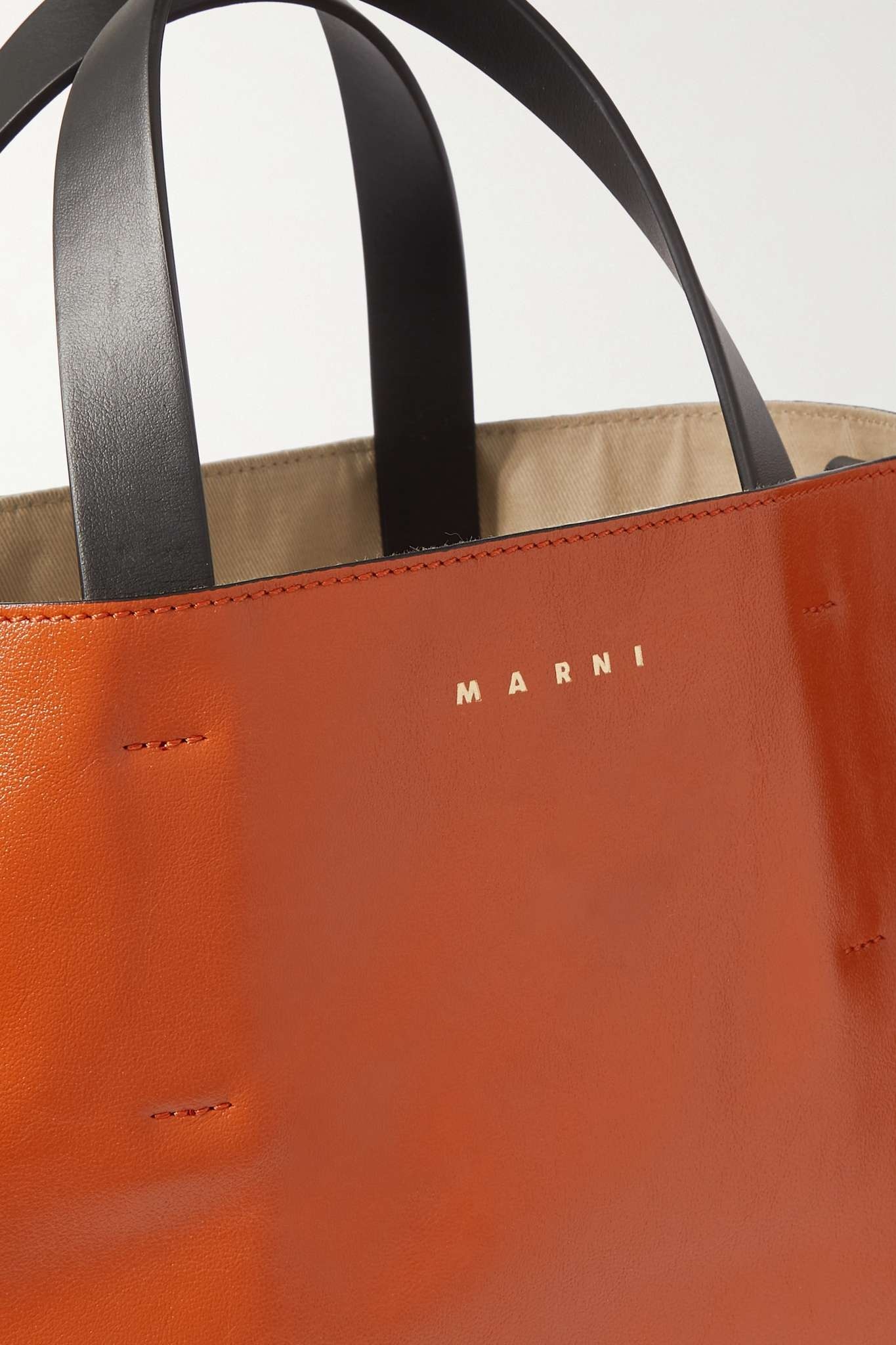 Museo small color-block leather tote - 4