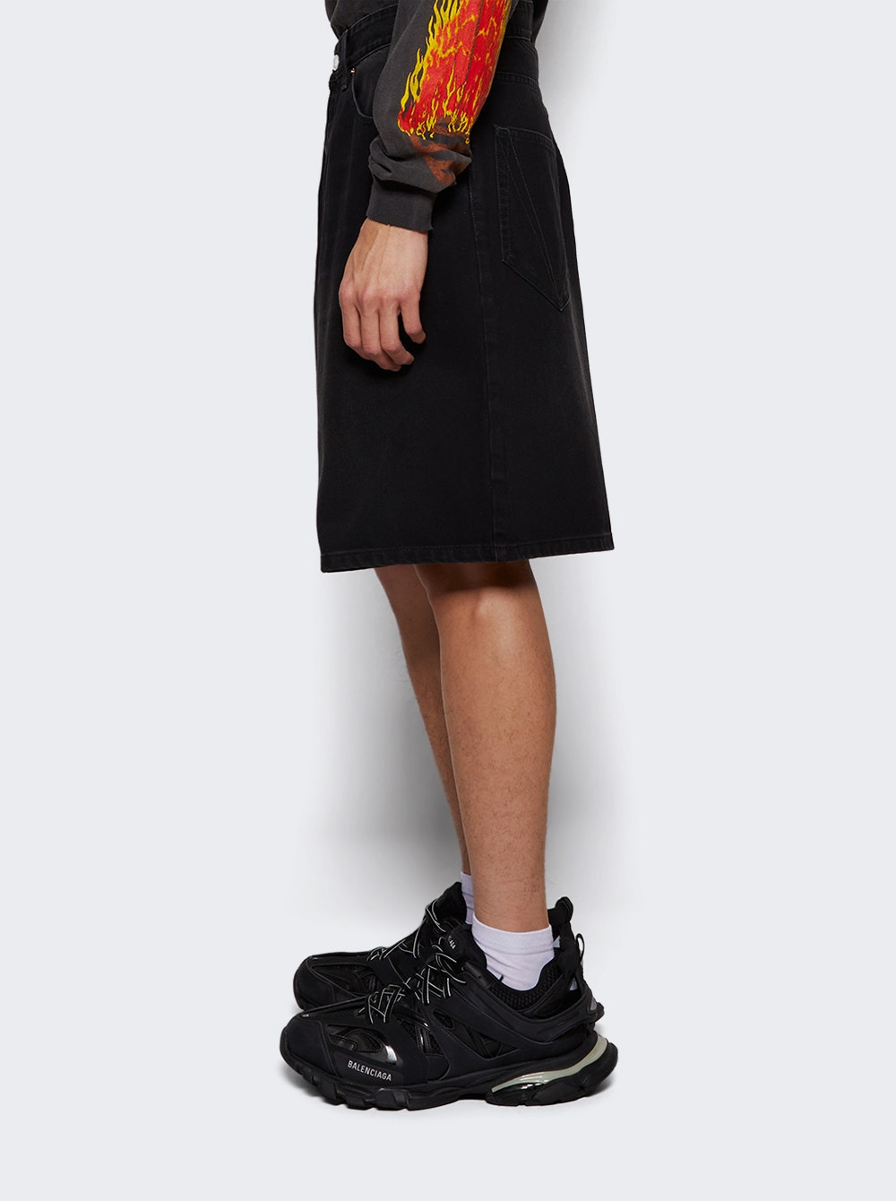 Denim Shorts Black - 4