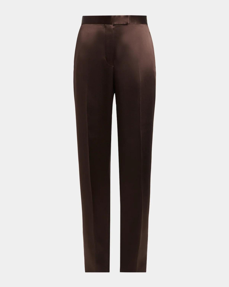 Silk Satin Wide-Leg Pants 1