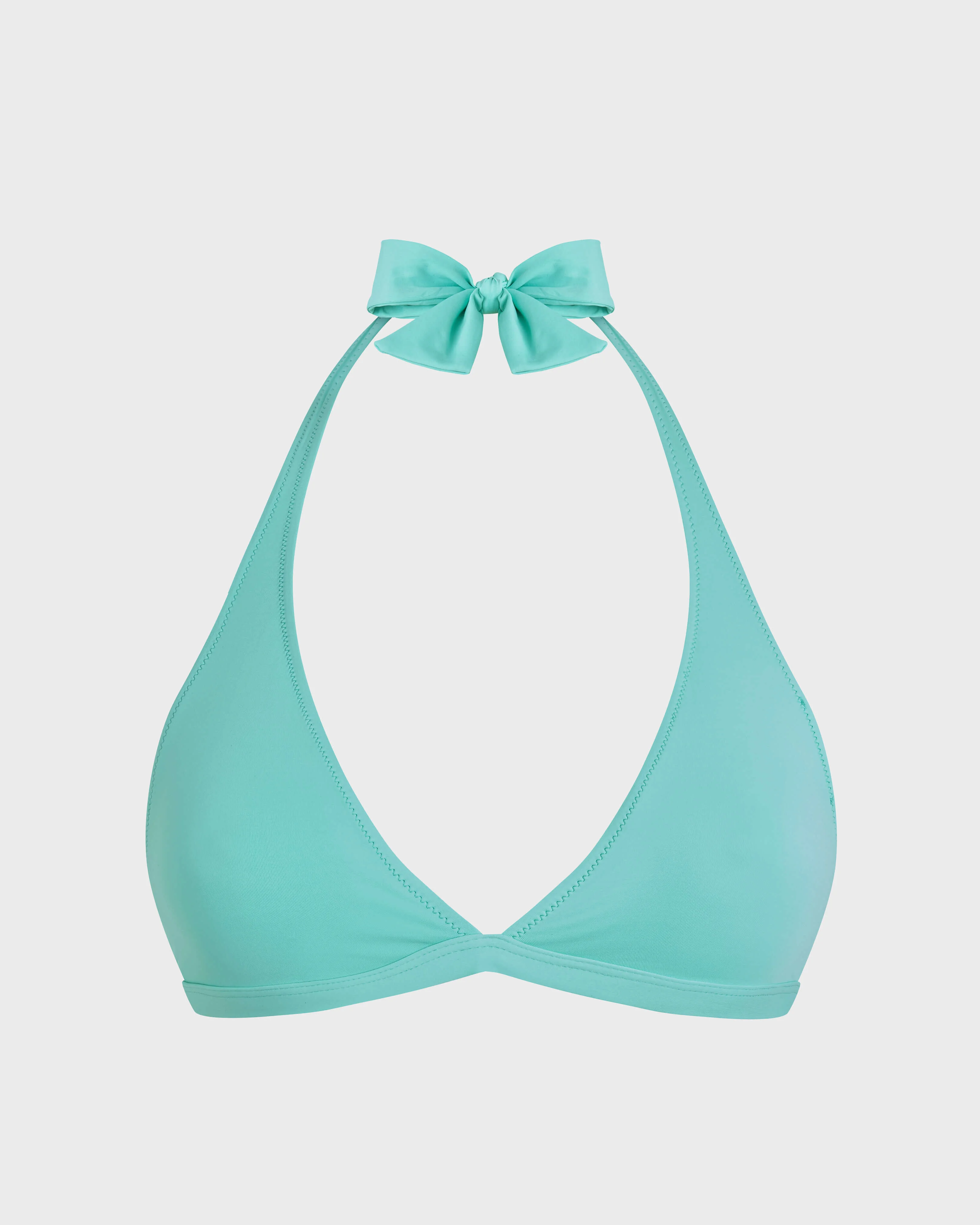 WOMEN HALTER BIKINI TOP SOLID - 1