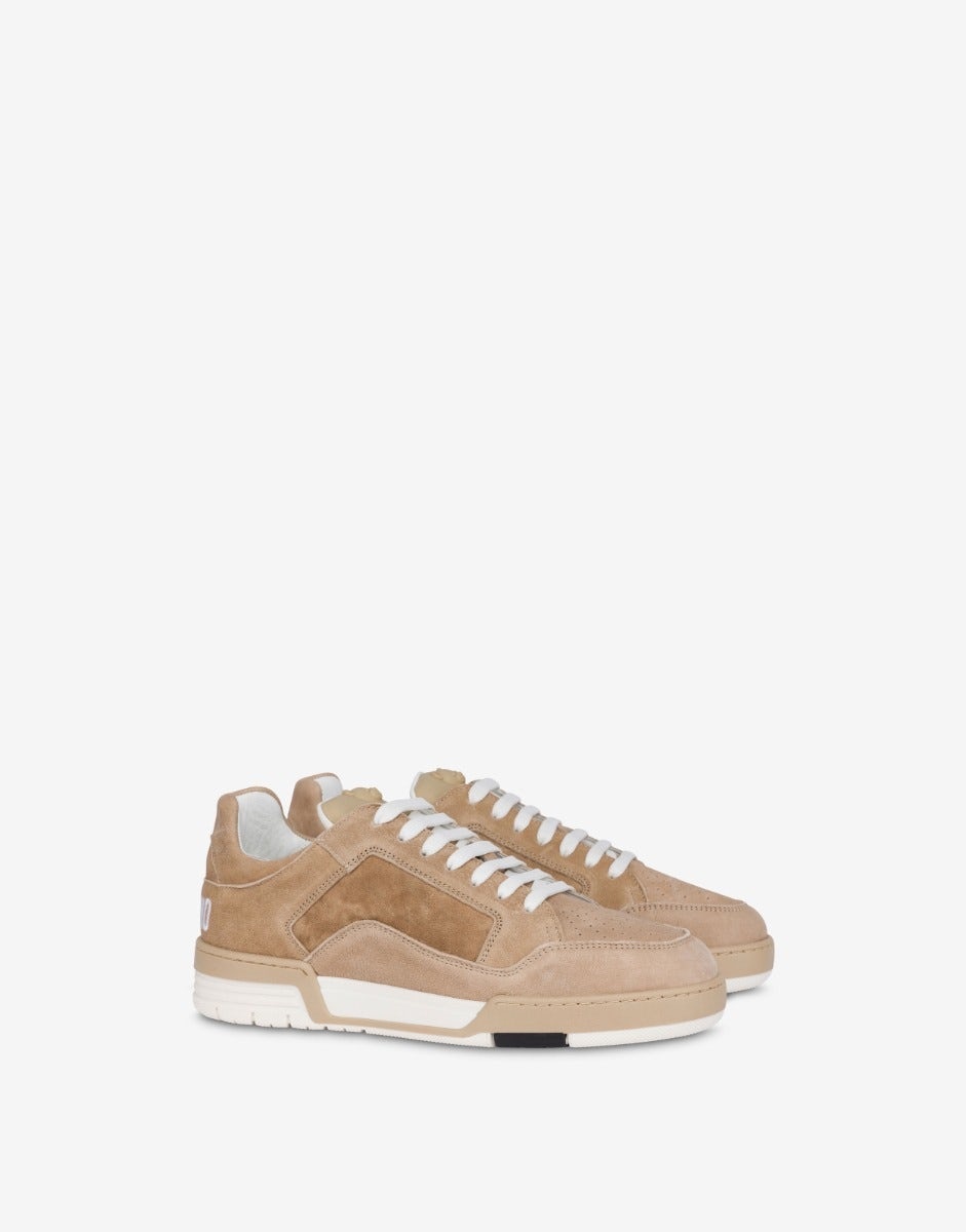 RUBBER TEDDY BEAR NAPPA LEATHER STREETBALL SNEAKERS - 5
