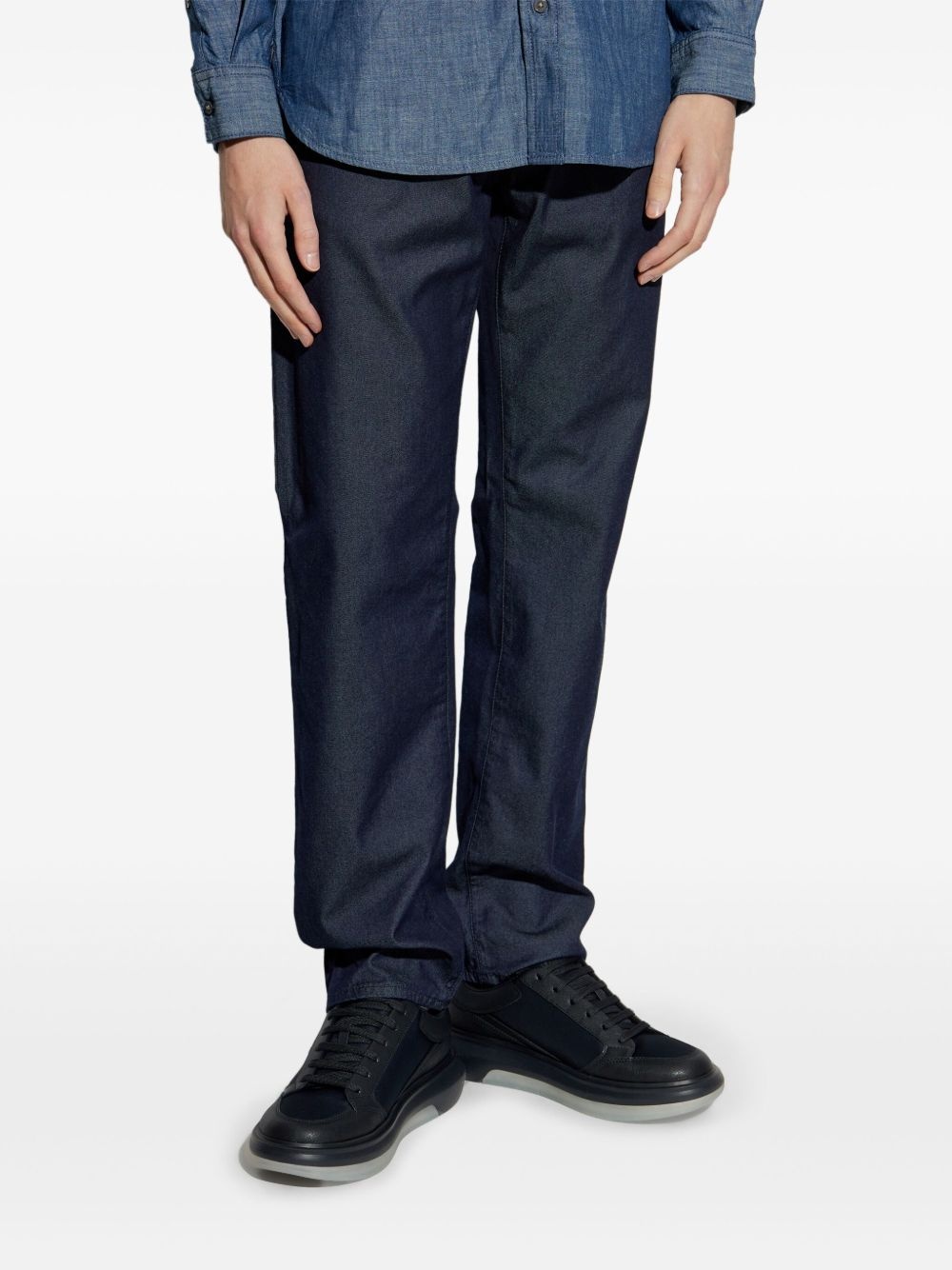 cotton tapered leg jeans - 3