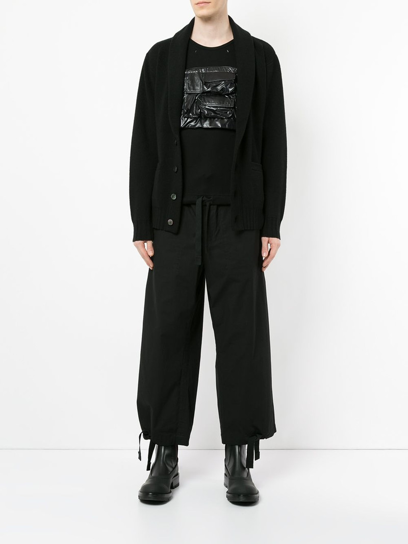 TAKAHIROMIYASHITA TheSoloist. contrast patch vest top outlook