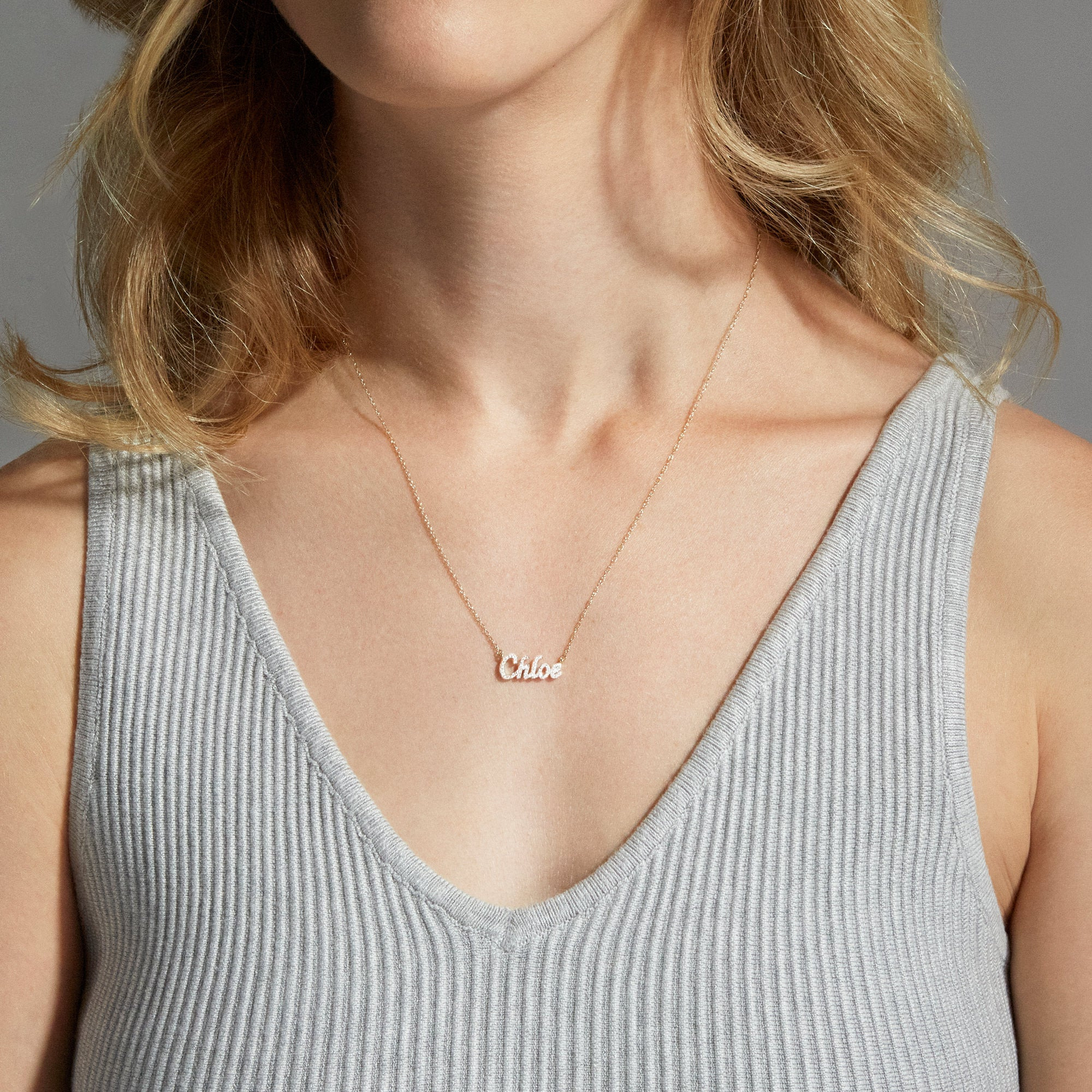 Say My Name Diamond Necklace - 2