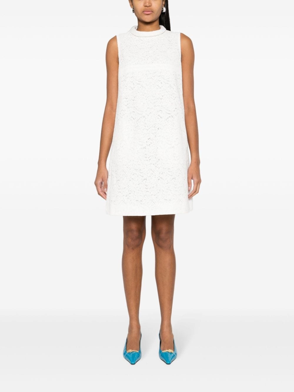 corded-lace mini dress - 2