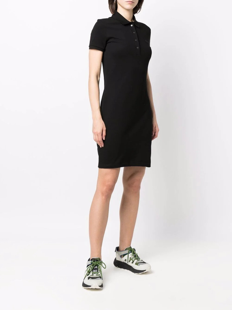 logo-patch detail polo dress 3