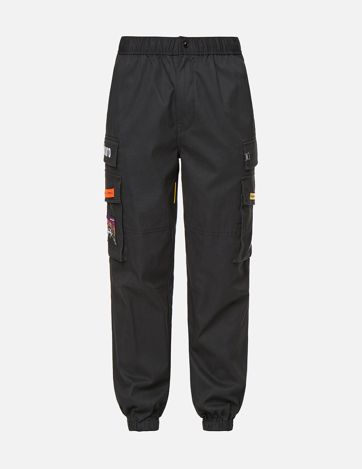 Logo and Seagull Embroidered Cargo Pants - 1