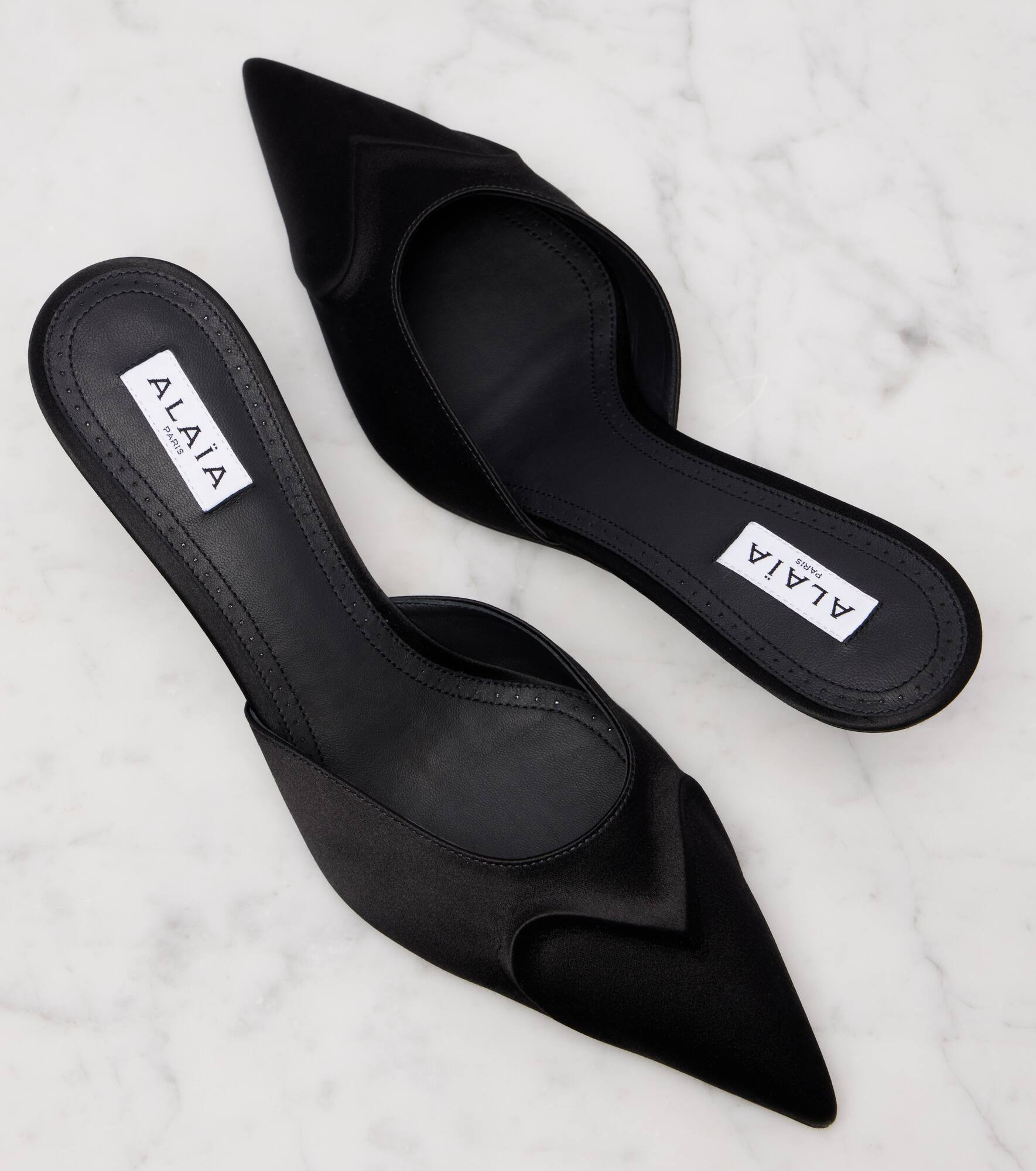 Le Cœur 3D 55 satin mules - 5