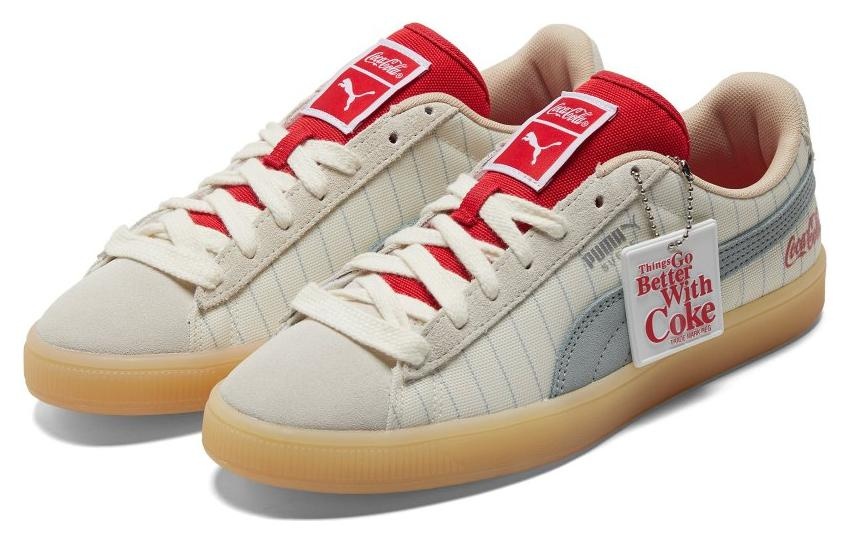 PUMA Coca-Cola x Suede 'Slate Pinstripes' 387049-01 - 3