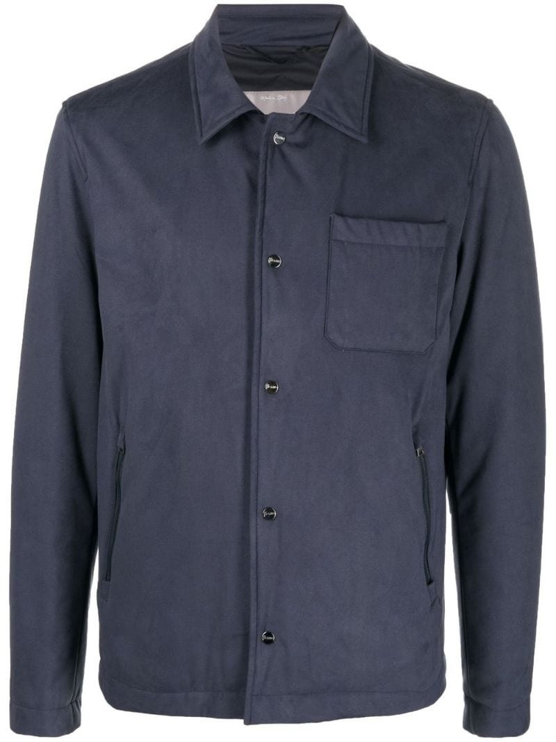suede-effect shirt jacket 1