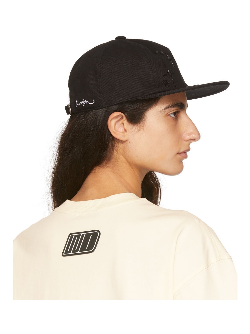 Black Angel Sequin Cap - 3